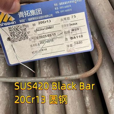 เหล็กเส้นกลมสแตนเลส SUS420 1.4037 X65Cr13 AISI 420 11.6 H11 ยาว 3 ม.