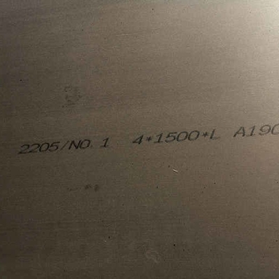 S32205 ดับเพลส 4 มม ความหนา 1500*6000 มม ดับเพลสเหล็ก 2205 แผ่นเหล็กไร้ขัด