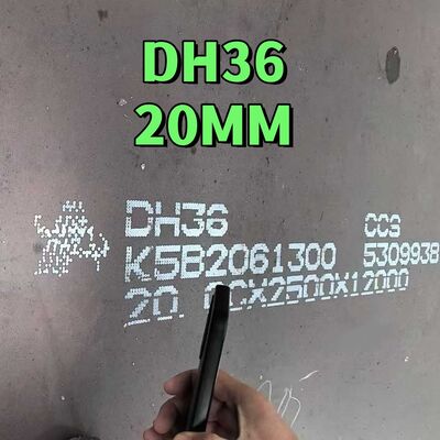 แผ่นเหล็กต่อเรือ DH36 ความแข็งแรงคราก 355MPa และแผ่นเหล็กโครงสร้างตัวเรือทดสอบแรงกระแทก