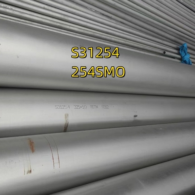 UNS S31254 (254SMO) ท่อไร้สาย OD: 38.1 มม ความหนาท่อ: 3 มม ความยาว 6M