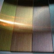 0.5*1240x2440mm สแตนเลส กระจกแผ่นกระจกเรียบแผ่นกระจก Ti-ทอง