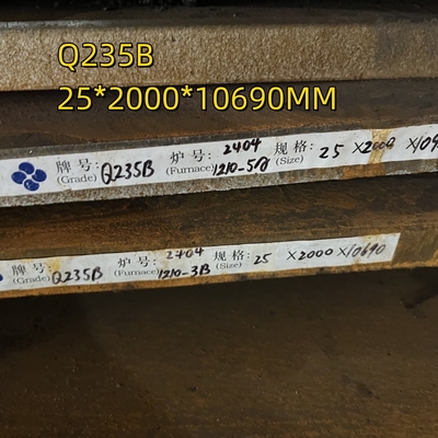 ความหนาของแผ่นเหล็กคาร์บอน 3-60 มิลลิเมตร Q235 S235JR SS400