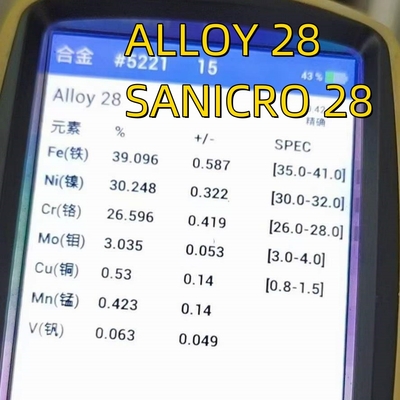 Incoloy 28 หลอดเหล็กสแตนเลส UNS N08028/W. Nr. 1.4563 หลอดเหล็กไร้สแตนเลส austenitic สแตนเลสสแตนเลสสูง
