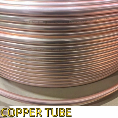 ASTM B280 ทองแดงบริสุทธิ์ 99.95% เครื่องปรับอากาศ ทองแดงยืดหยุ่น ทองแดงท่อปันเค้กท่อโค้ง