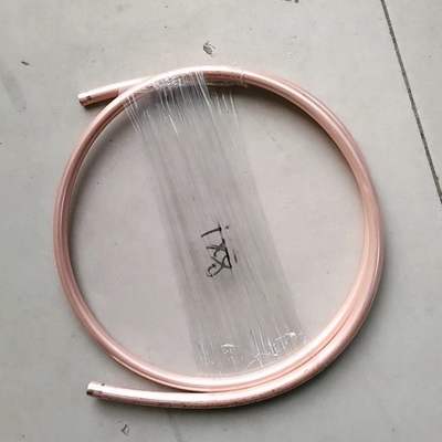ASTM B280 ทองแดงบริสุทธิ์ 99.95% เครื่องปรับอากาศ ทองแดงยืดหยุ่น ทองแดงท่อปันเค้กท่อโค้ง