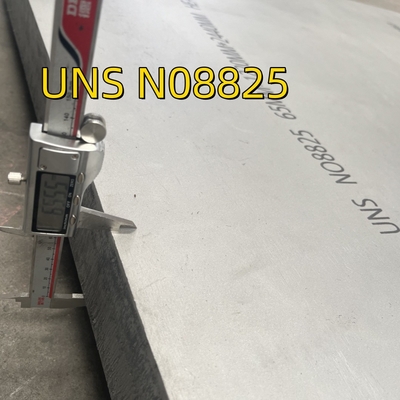 ขนาดของแผ่น: 4 หนา x 8 หนา x 10 มิลลิเมตร วัสดุเกรด Inconel 825 โลหะสแตนเลส
