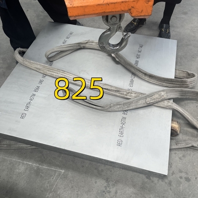 ขนาดของแผ่น: 4 หนา x 8 หนา x 10 มิลลิเมตร วัสดุเกรด Inconel 825 โลหะสแตนเลส