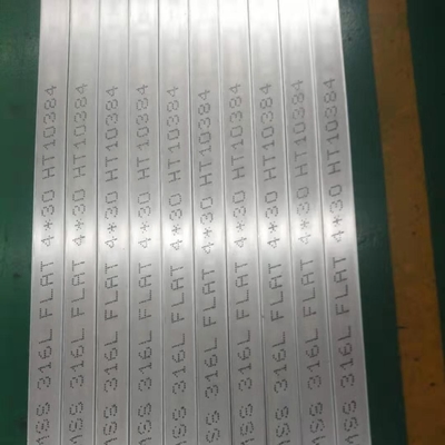 สายสลัดเส้นผมแบบหมัดร้อน หลังจบ Din 1.4404 S31603 เหล็กไร้ขัด 316L แบรนแบน 80*8*6000