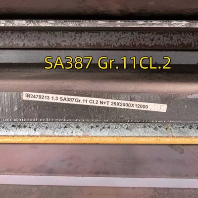 SA387 Gr.11CL.2 แผ่นเหล็กหม้อ 25*2000*12000MM แผ่นเหล็กสแตนเลสโครมโมลี่
