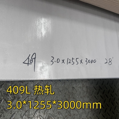 SUH409L/SUS409L 1.4512 โลหะไร้สแตนเลส 3.0*1255*3000MM 1D ผิวสําหรับอะไหล่ออกรถยนต์