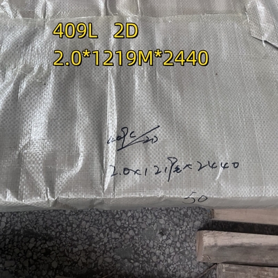 แผ่นเหล็กไร้สแตนเลสม้วนเย็น ASTM A240 เกรด 409L ความหนา 0.5 - 3 มม