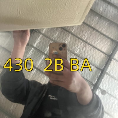 1.2 มม 430 BA สีกระดาษเหล็กไร้สแตนเลสและแผ่นหมุนเย็น SUS 430 SS