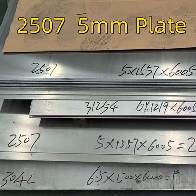 แผ่นสแตนเลสสตีล Super Duplex 1.4410 S32750 2507 ขนาด 6MM X 1219 X 2438MM