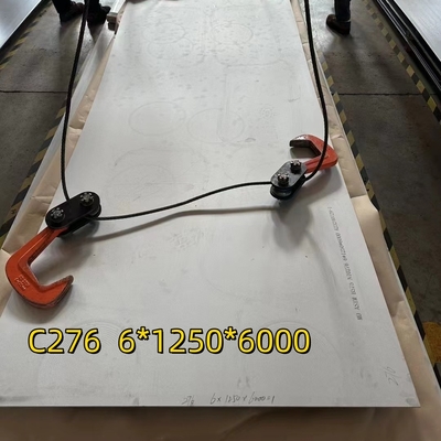 เกรด Hastelloy C276 พลาต นิเคิล สังกะสี ASTM B575 UNS N10276 พลาต สังกะสี 6*1220*6000mm