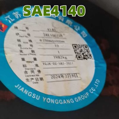 หมุนร้อน SAE4140 เหล็กสแตนเลส สายกลม OD 200-600mm SCM440 กระดานแข็งโกง