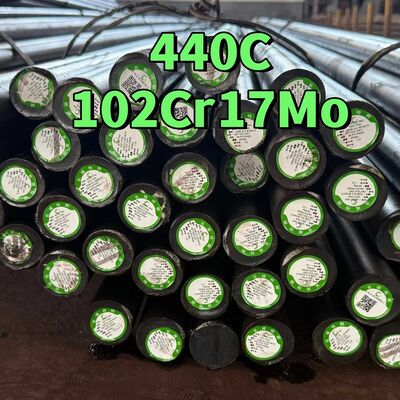 วัสดุสแตนเลส DIN 1.4125 X105CrMo17 รีดร้อน AISI 440C SUS440C เหล็กเส้นกลม