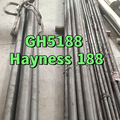 GH5188 แท่งกลมโลหะผสมโคบอลต์ HAYNES 188 Ø20 X 500 มม. ใบรับรองการตรวจสอบ 3.1 EN 10204
