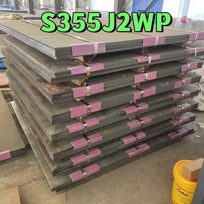 S355J2WP Weathering Steel Plate 6mm 8mm 12mm EN 10025-5 Atmospheric Corrosion Resistant Sheet