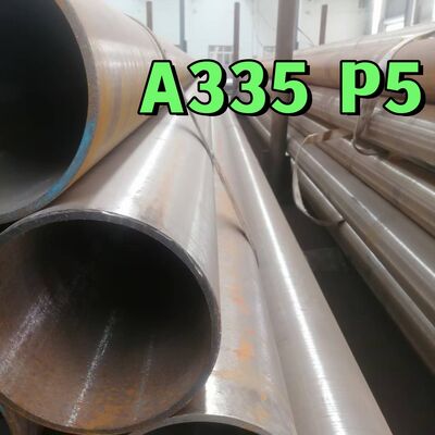 ท่อเหล็กอัลลอยไร้ตะเข็บ 12 นิ้ว XXS ASTM A335 P5 1Cr5Mo T5 ท่อเหล็กไร้ตะเข็บ PE ใช้สำหรับหม้อไอน้ำ