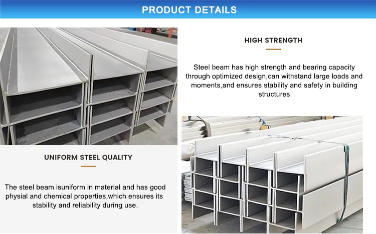 I Profile Beam 100x100x6x8mm 304 สแตนเลส H Beam Structure การปั่นสําหรับวัสดุก่อสร้าง 0