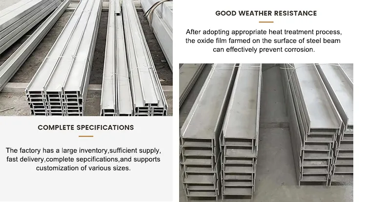 I Profile Beam 100x100x6x8mm 304 สแตนเลส H Beam Structure การปั่นสําหรับวัสดุก่อสร้าง 1